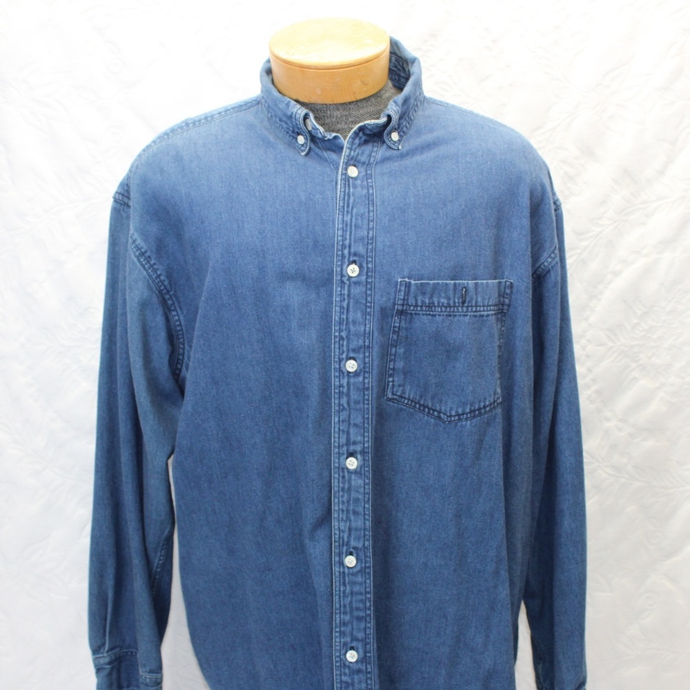 West Marine  Denim Shirt Size XL